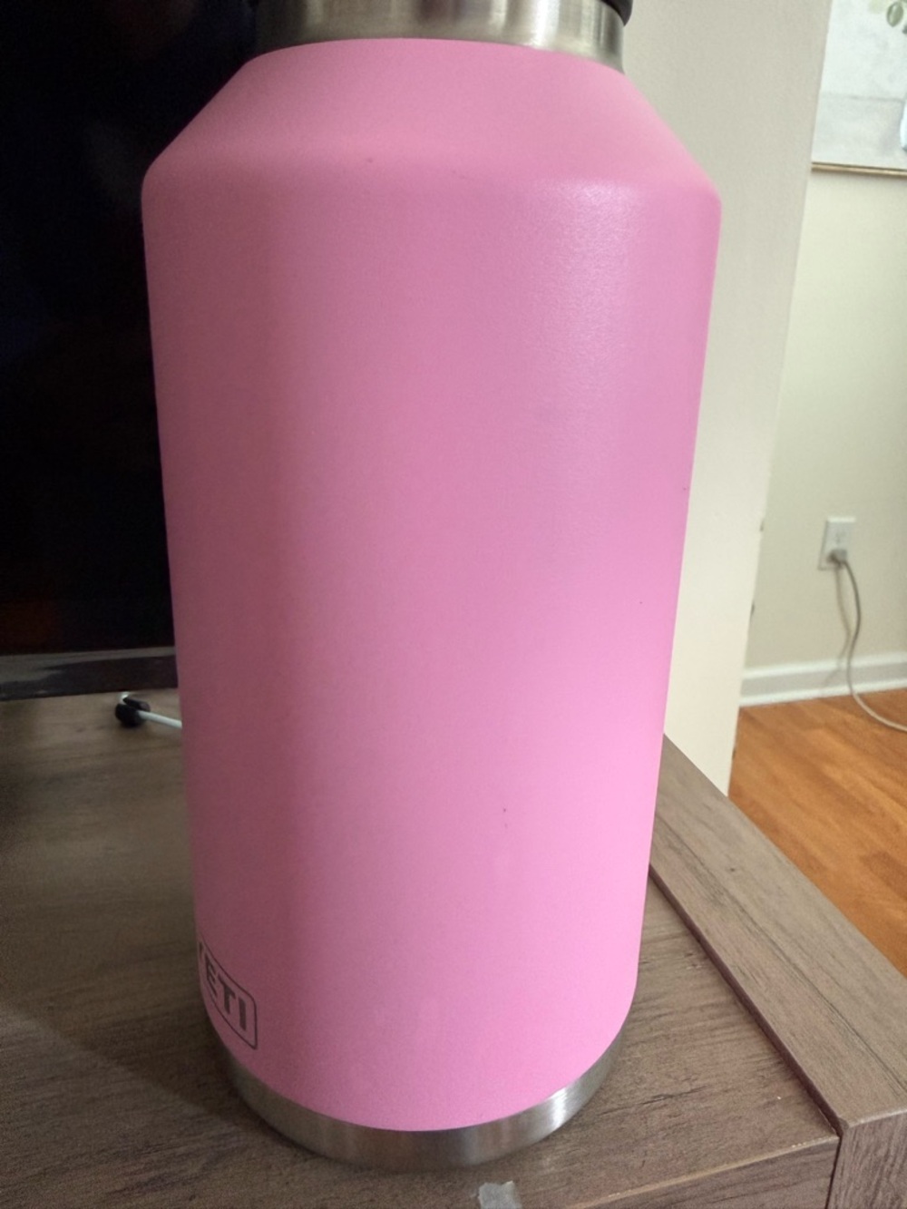 Yeti Insulated Bottle in Pink with Black Lid - Picture 2 of 5
